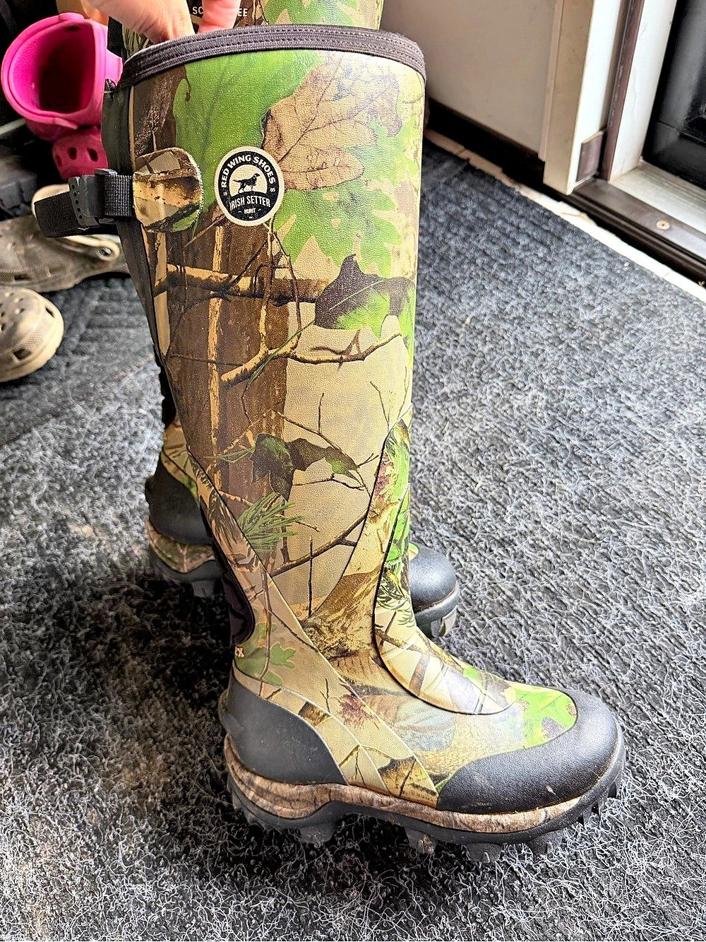 Irish Setter RutMaster 2.0 Rubber Hunting Boots Camo US 4 M